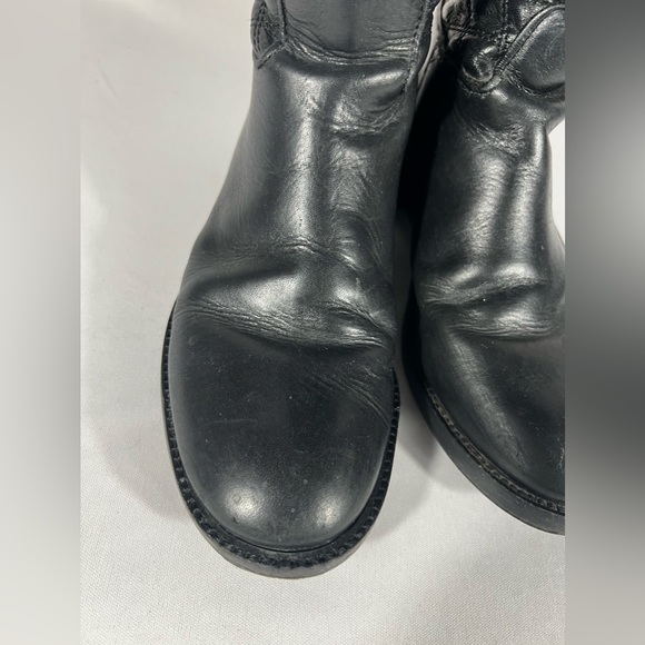 Tory Burch Riding Boots Claremont Tall Boots Quilted Black Vegan Leather… - Picture 13 of 16